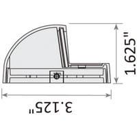 STB09 LED Round Deck Light Surface Mount Low Voltage Landscape Lighting.
