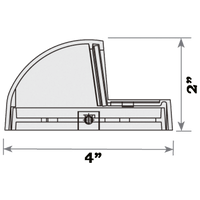 STS09 LED Round Stainless Steel Deck Light Surface Mount Low Voltage Landscape Lighting.