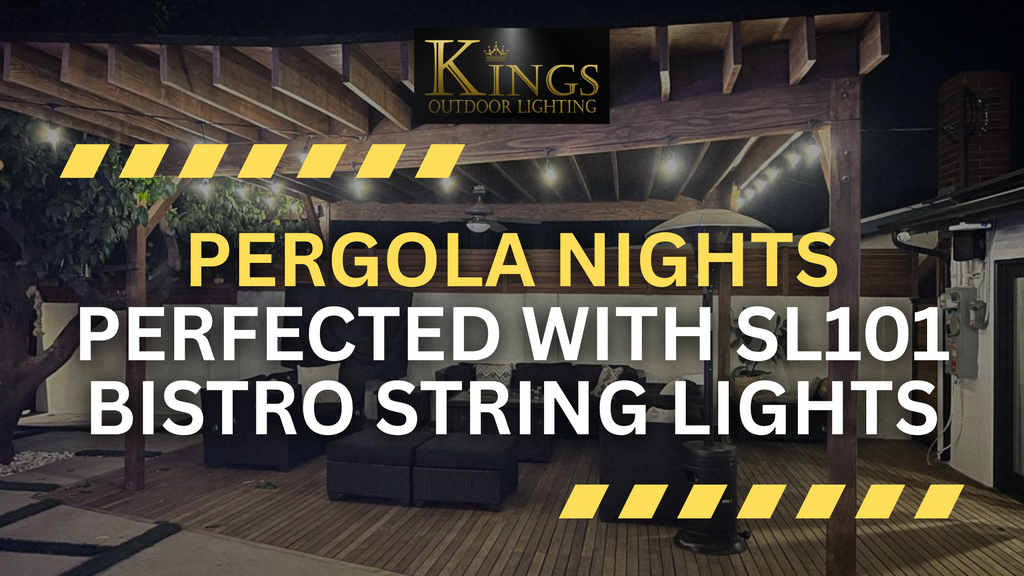 Cozy Pergola Vibes with Bistro String Lighting