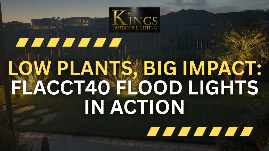 FLACCT40 Flood Lights Add Subtle Brilliance to Low Landscape Features