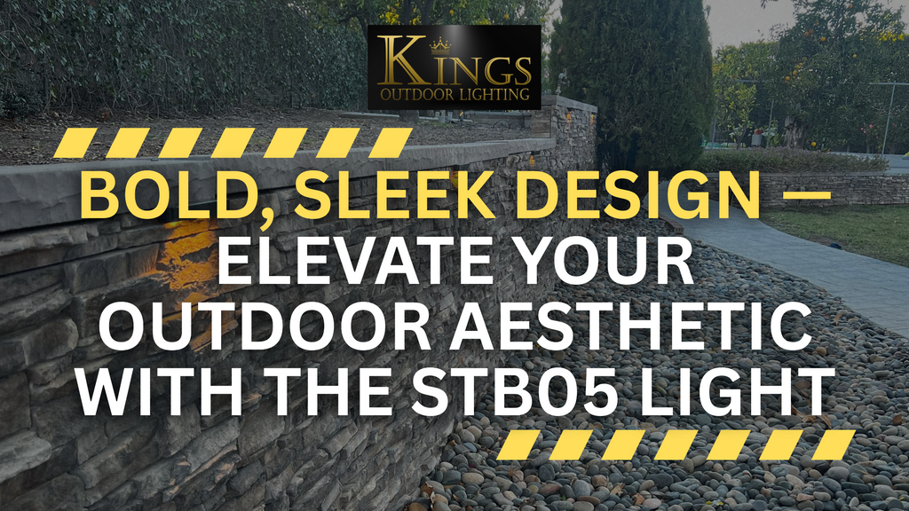 Illuminate with Precision — The STB05 Retaining Wall Light from Kings Outdoor Lighting