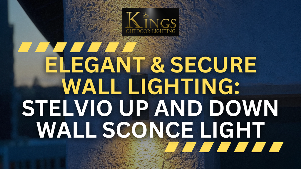 Elegant & Secure Wall Lighting: The Stelvio Up-Down Sconce