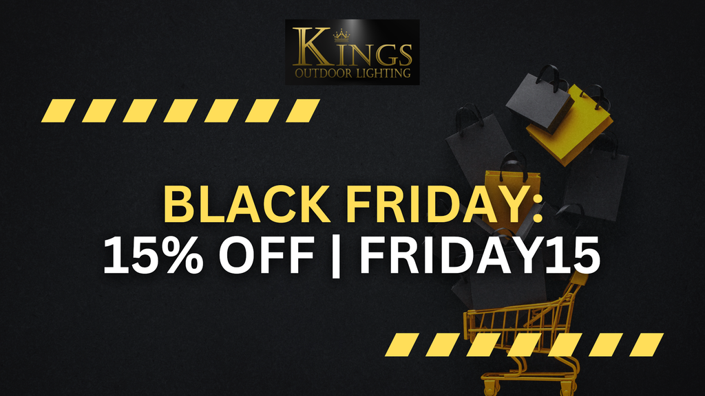 Black Friday: 15% Off Sitewide at Kings Outdoor Lighting — Use FRIDAY15