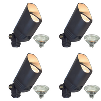 SPB03 4x/8x/12x Package Low Voltage LED Outdoor Landscape Cast Brass Spotlight with 5W 3000K Bulb
