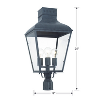 Dumont 3 Light Outdoor Post Light 12