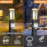 CPLA09 Outdoor Aluminum Post Mounted Lantern Light with 27.5