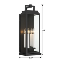 Aspen 4 Light Outdoor Sconce 7.75