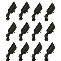 SPB02 4x/8x/12x Package Low Voltage Small Directional Bullet Spot Light Outdoor Landscape Lighting 2W 3000K Bulb