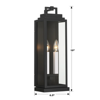 Aspen 2 Light Outdoor Sconce 6.5