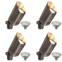 SPB03 4x/8x/12x Package Low Voltage LED Outdoor Landscape Cast Brass Spotlight with 5W 3000K Bulb