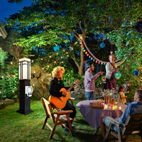CPLA09 Outdoor Aluminum Post Mounted Lantern Light with 27.5