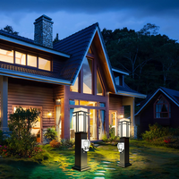CPLA09 Outdoor Aluminum Post Mounted Lantern Light with 27.5