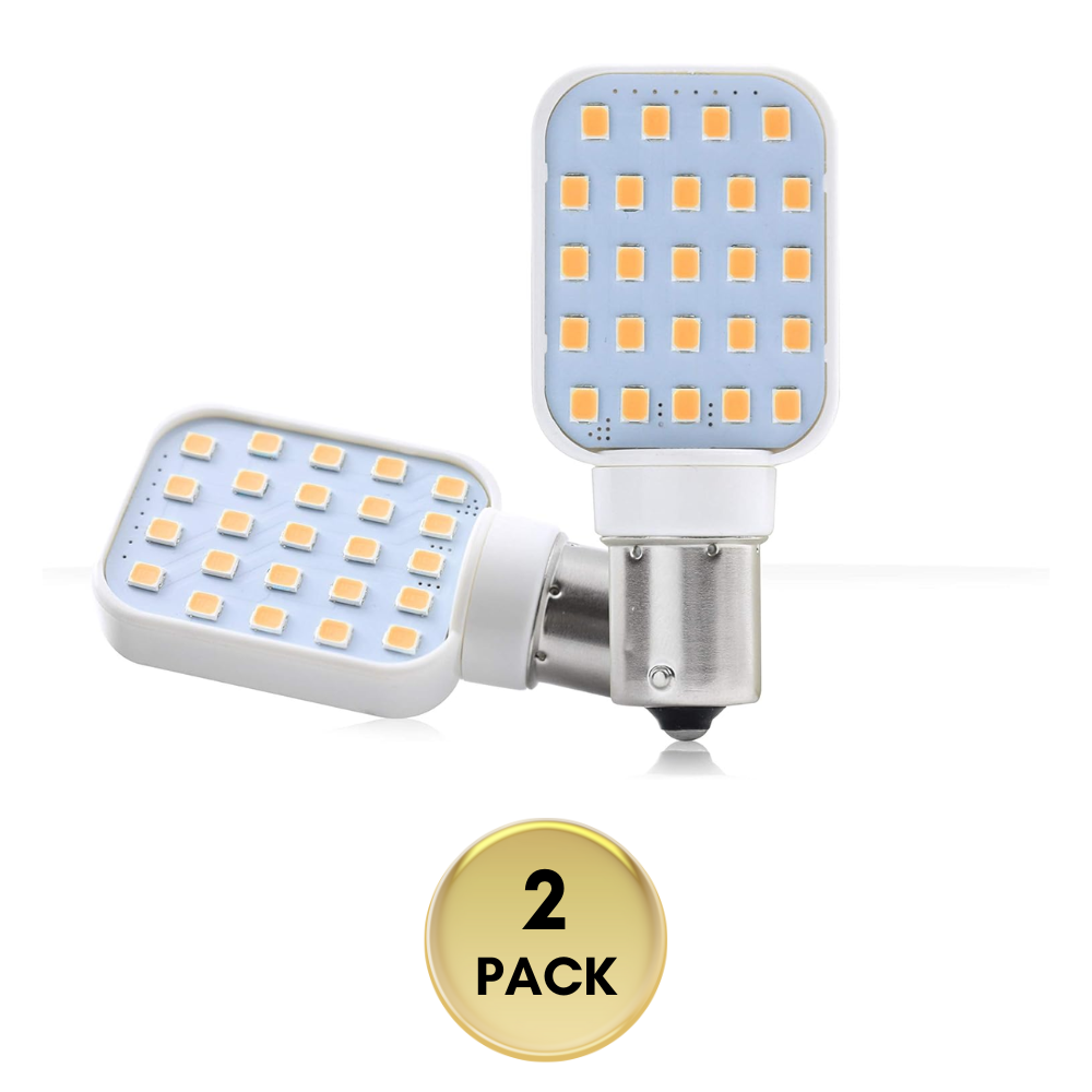 GRV Ba15s 1156 1141 LED Light 4W 56-2835SMD Super Bright AC/DC12V-24V 40W Halogen Replacement For RV Trailer RV Interior Lamps Cold White Pack Of 2
