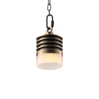 HLSL01  Calvo Low Voltage Brass Yellow Cylinder Pendant 4.5W 2700K Integrated LED Aluminum Light Hanging Patio Light