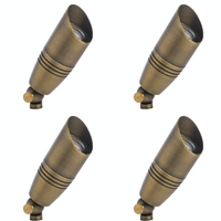 Tulay Antique Brass Spot Light 4x/8x/12x MR16 5W 2700K Package Low Voltage Landscape Lighting