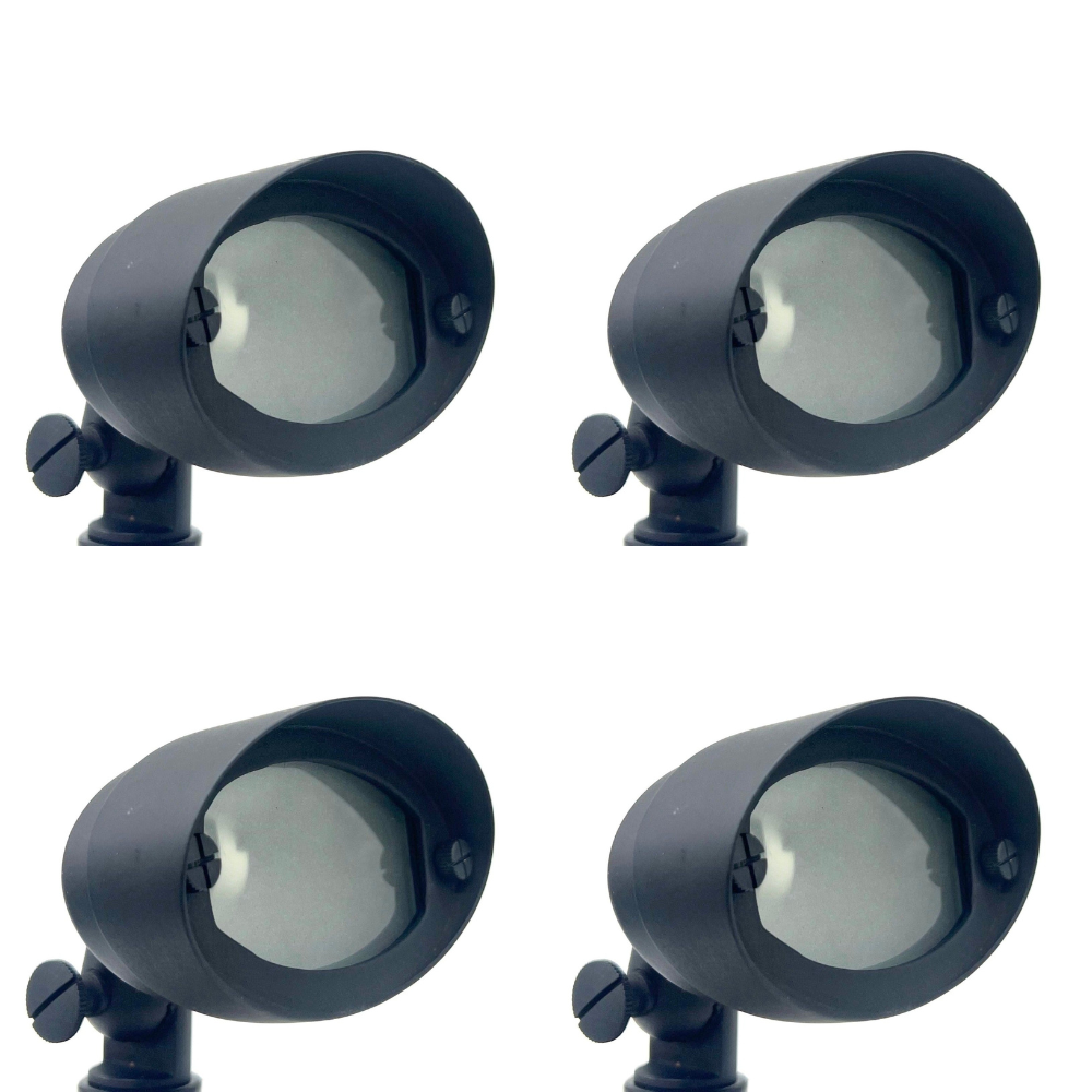 FLBP03 Tulay Black Oval Flood Light 4x/8x/12x G4 2W Dimmable 2700K Package Low Voltage Outdoor Lighting