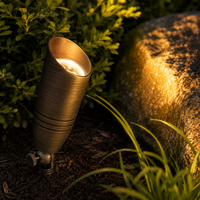 Outdoor Landscape Lighting LED 12V Low Voltage SPB06 Cast Brass 12V Low Voltage LED Outdoor Landscape Spotlight