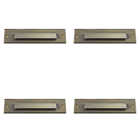 STB16 4x/8x/12x Package 2W LED Cast Brass 12V Low Voltage Surface Mounted Slim Horizontal Outdoor & Indoor Step Light