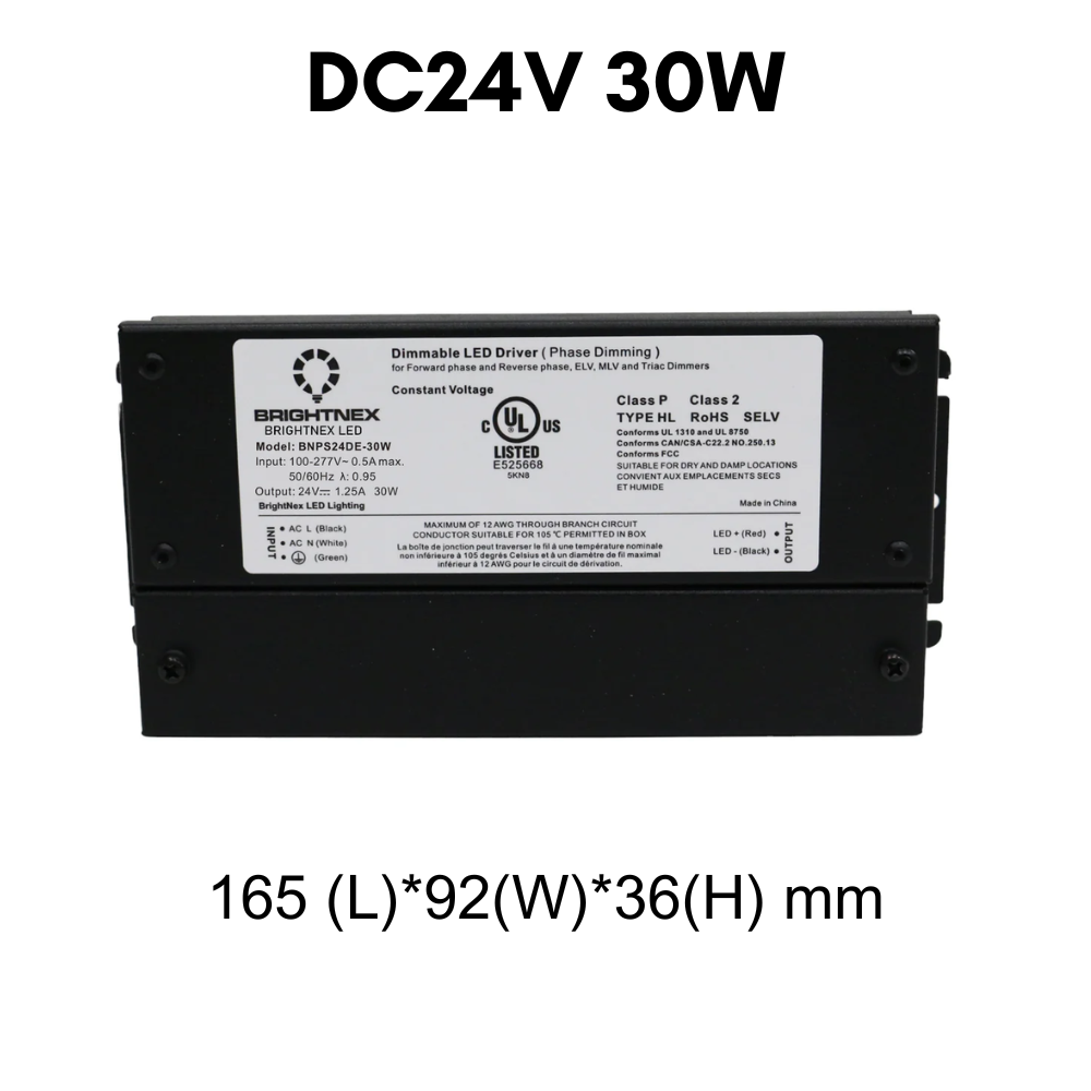 TSDC01 12V/24V DC Low Voltage Dimmable Transformers UL Listed LED Driver Outdoor Rated