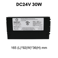 TSDC01 12V/24V DC Low Voltage Dimmable Transformers UL Listed LED Driver Outdoor Rated