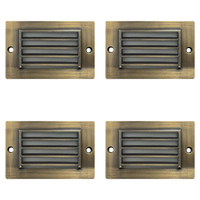 Outdoor Landscape Lighting LED 12V Low Voltage STB07 4x/8x/12x Package 2W LED Surface Mounted Horizontal Outdoor & Indoor Brass Step Light 12V Low Voltage