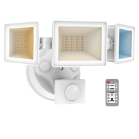 MLW2 Impermeable 20W LED Luces de inundación de seguridad para exteriores con sensor de movimiento