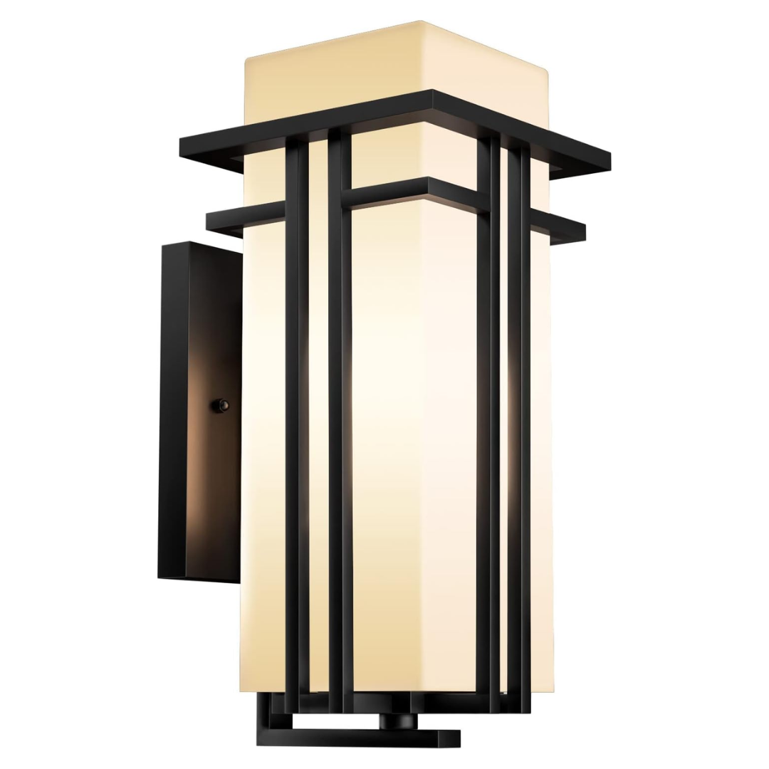 CPLA06 Outdoor Aluminum Wall Mounted Lantern Pendant Light for Garage Porch Patio E26 Socket Line Voltage 120V AC IP65 Waterproof
