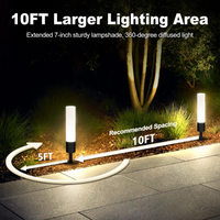 ALP55 Low Voltage Landscape Lighting Pathway Lights Package, 6W 300LM Landscape Lights 3000K Warm, IP65 Waterproof, Aluminum Outdoor Landscape Path Lights