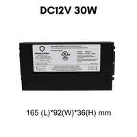 TSDC01 12V/24V DC Low Voltage Dimmable Transformers UL Listed LED Driver Outdoor Rated