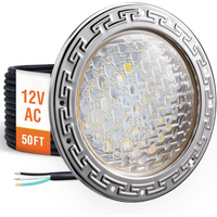 PL35 12V AC LED Stainless Steel Pool Light Jacuzzi Spa 6500K Cool White 3000LM Low Voltage Pool Light