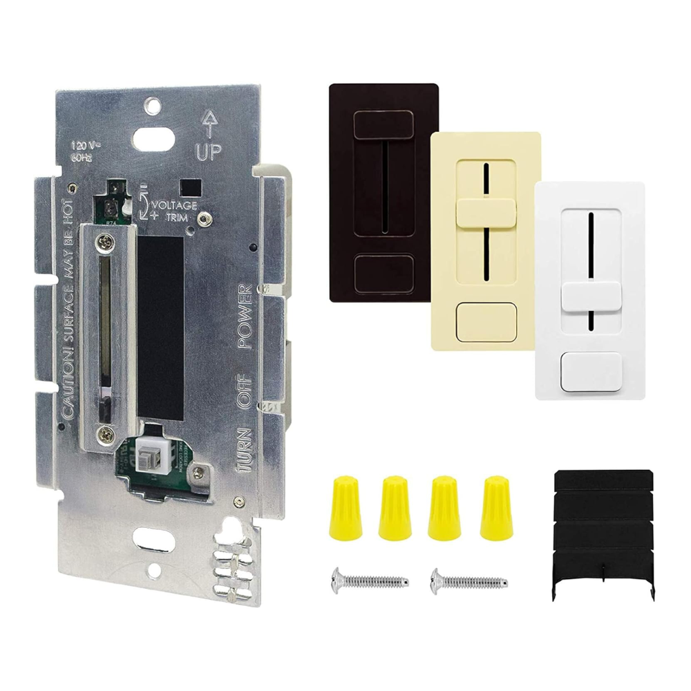 Dimmer and Driver Switch 2-in-1, 40W/60W/100W DC12V/DC24V LED Driver + Dimmer, UL Listed Class 2, Mini On/Off Dimmer Power Supply for LED Strip Lights, Low Voltage Lighting, UL Listed