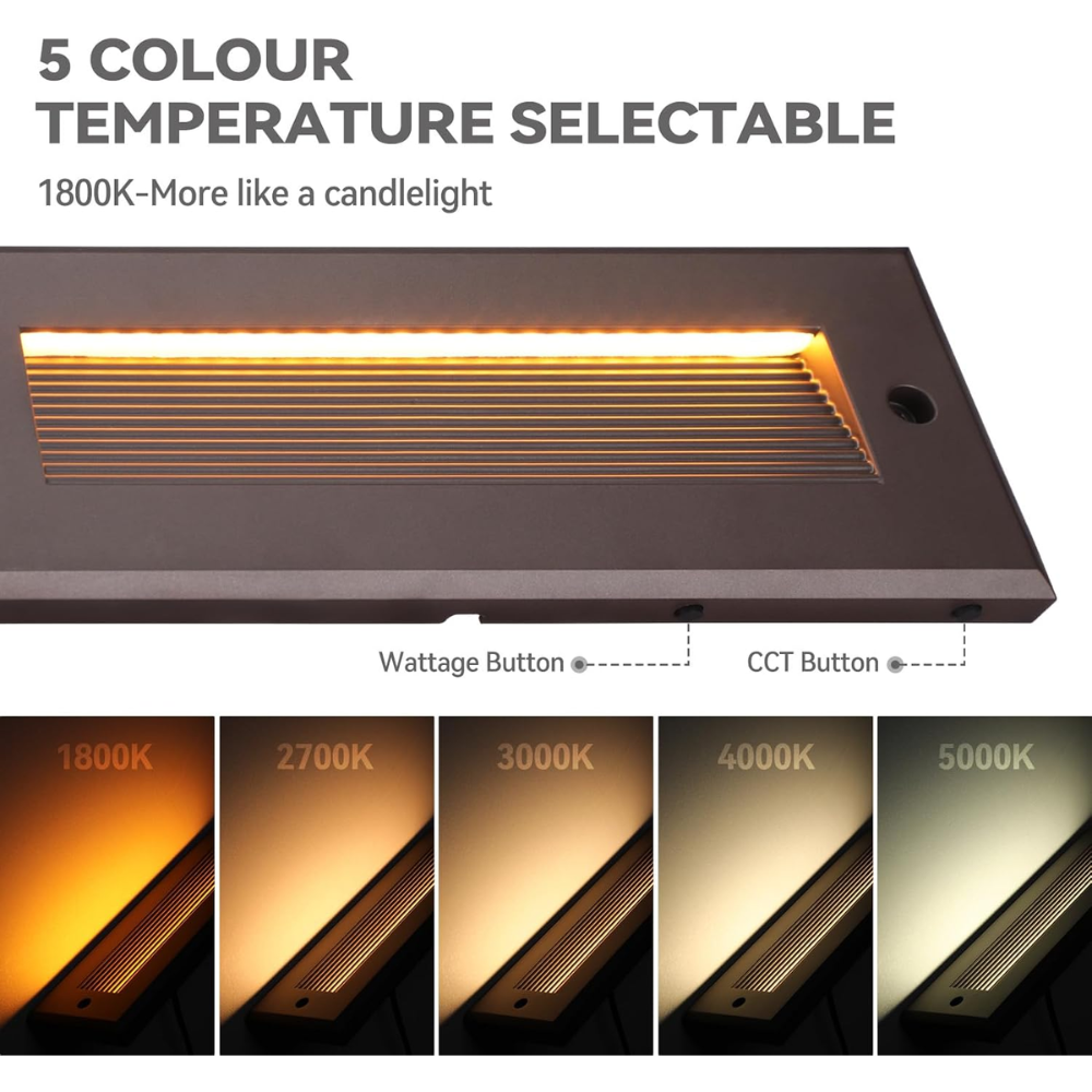12-Pack of STLA09 Low Voltage Step Lights | Outdoor Deck Lights