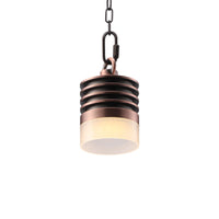 HLSL03 Calvo Low Voltage Red Bronze Cylinder Pendant 4.5W 2700K Integrated LED Aluminum Light Hanging Patio Light