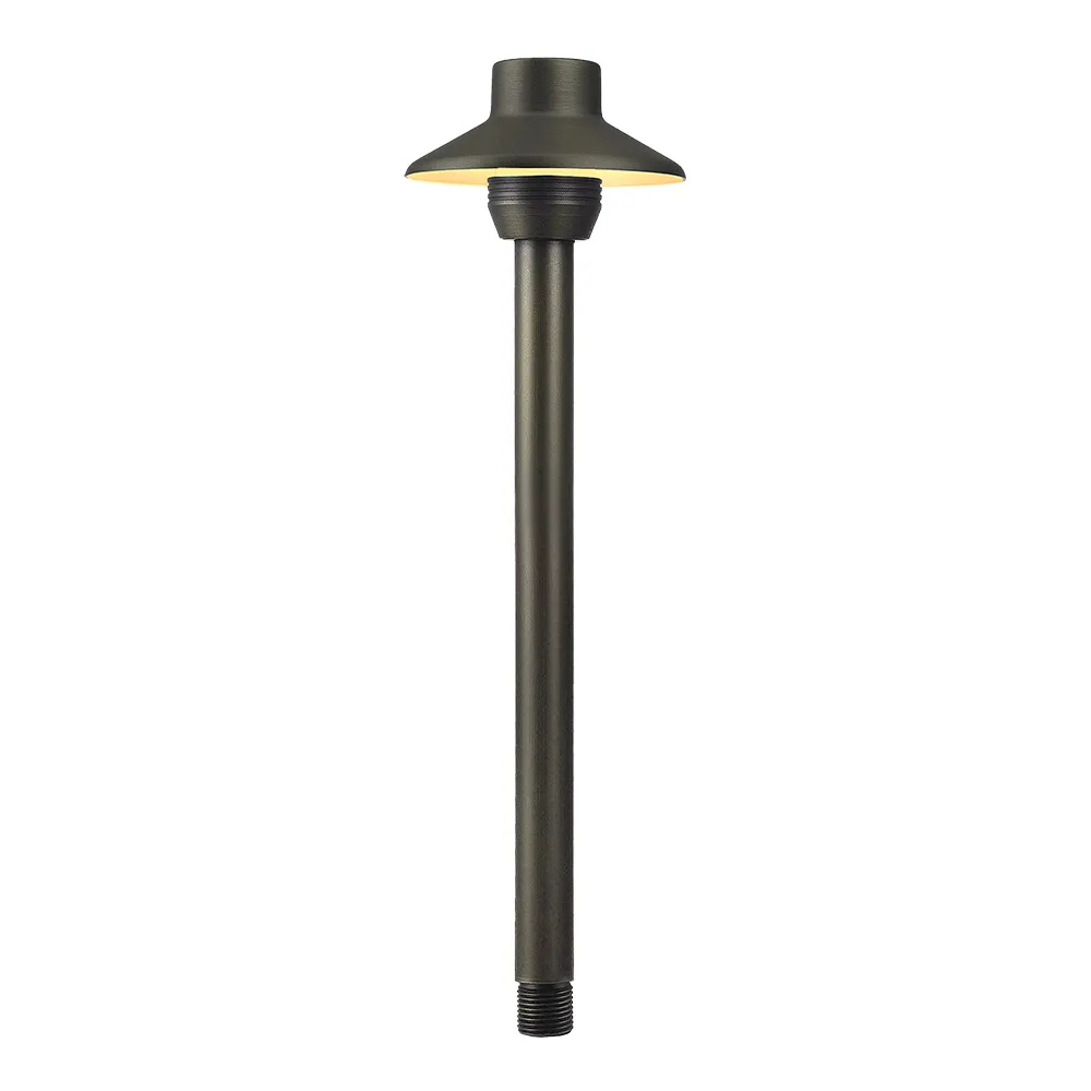Outdoor Landscape Lighting LED 12V Low Voltage PLB30 Cast Brass Outdoor Garden Pathway Light | 12V Low Voltage Path Light G4 Socket Black Brass