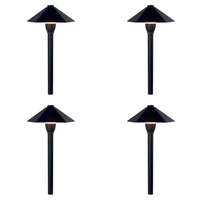 Outdoor Landscape Lighting LED 12V Low Voltage CDPA78 4x/8x/12x Package 3W 12V AC/DC Low Voltage Hexagon Umbrella Hat 5CCT Integrated LED Aluminum Path Light