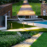 ALP21 4-Pack 5.5W 3000K LED Landscape Pathway Light Package, 12V Low Voltage Modern Path Lights