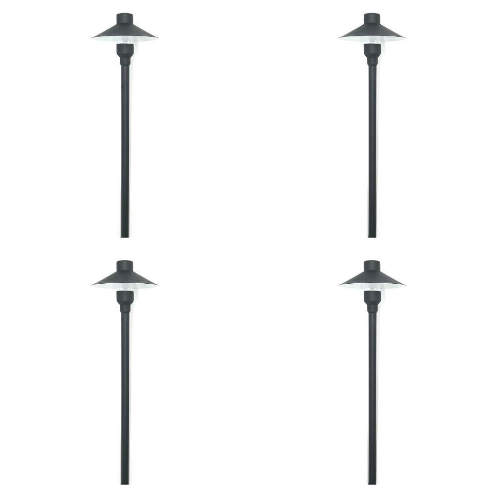 Tulay BH 18" Black Brass Path Light 4x/8x/12x G4 2W Dimmable 2700K Package Low Voltage Landscape Lighting