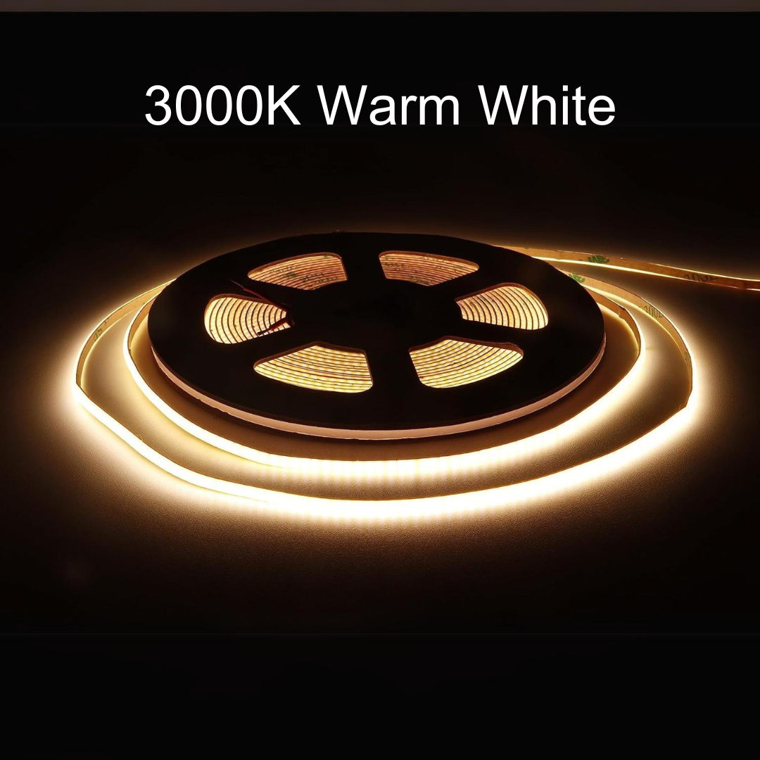 SLD11 Dotless Linear LED 3mm Width, 3000K/4000K/6500K 1.46W/ft COB Str