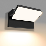 SCA05 Adjustable 20W/40W/55W 3CCT 3000K/4000K/6500K Integrated LED Wall Sconce Flood Light 9″x5.9″x4.5″ 120V Line Voltage Aluminum Wall Sconce Lighting IP65 Waterproof
