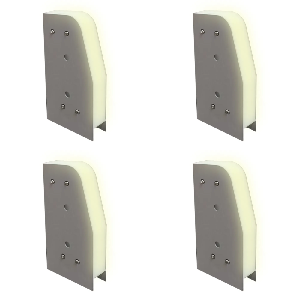 CRG34 4x/8x/12x 3.9″x 1.37″ x 7.8″ Paver Well Light - Heavy Duty Cast Aluminum, IP65 3.5W 3000K AC/DC 12V Low Voltage COB