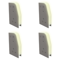 CRG34 4x/8x/12x 3.9″x 1.37″ x 7.8″ Paver Well Light - Heavy Duty Cast Aluminum, IP65 3.5W 3000K AC/DC 12V Low Voltage COB