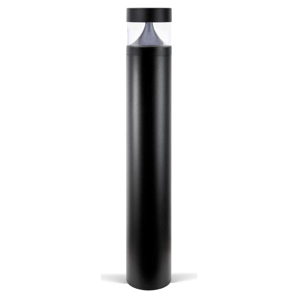 BPLA01 38" 120V 20W 3000K/5000K or 3CCT 1600LM Black Aluminum Flat-Top Bollard Light Line Voltage Commercial Bollard Path Light Outdoor Lighting