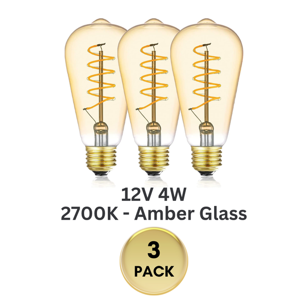 E26 4W LED Filament Edison Bulbs Dimmable Light Bulb