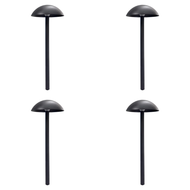 CDPA80 4x/8x/12x Package 5W 12V-24V AC/DC Low Voltage Dome-shaped Umbrella Hat 3000K Warm White Integrated LED Aluminum Path Light - 4 Pack