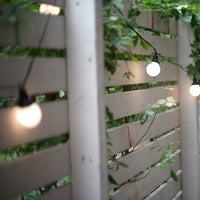 Outdoor Landscape Lighting LED 12V Low Voltage SL104 3800K Warm White LED Low Voltage Bistro Indoor String Lights 34 FT 12pcs 12V 0.5W G30 LED Bulbs