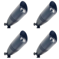 Tulay Black Brass Spot Light 4x/8x/12x MR16 5W 2700K Package Low Voltage Landscape Lighting