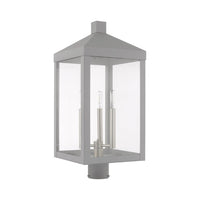 20586-80 Nyack Outdoor Classics 3 E12 Candelabra Base Light Bulb Socket Large Outdoor Post Top Lantern 24