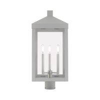 20586-80 Nyack Outdoor Classics 3 E12 Candelabra Base Light Bulb Socket Large Outdoor Post Top Lantern 24