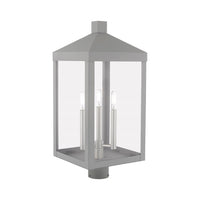 20586-80 Nyack Outdoor Classics 3 E12 Candelabra Base Light Bulb Socket Large Outdoor Post Top Lantern 24