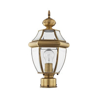2153-01 Monterey Medium Base Light Bulb Socket Small Outdoor Post Top Lantern 16.5